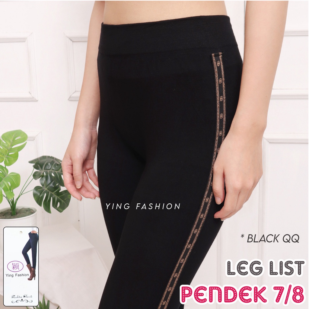 Legging Lis Pendek Wanita / Legging List Pendek import wanita / legging fashion wanita / legging 7/8 / ying fashion