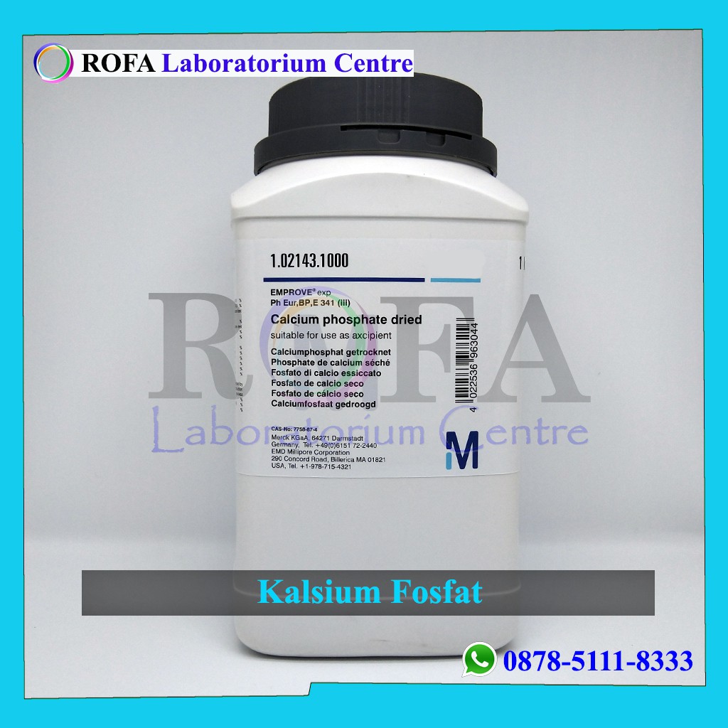 Kalsium Fosfat / Calcium Phosphate / Ca3(PO4)2 Pro Analis Merck Eceran 25 Gram