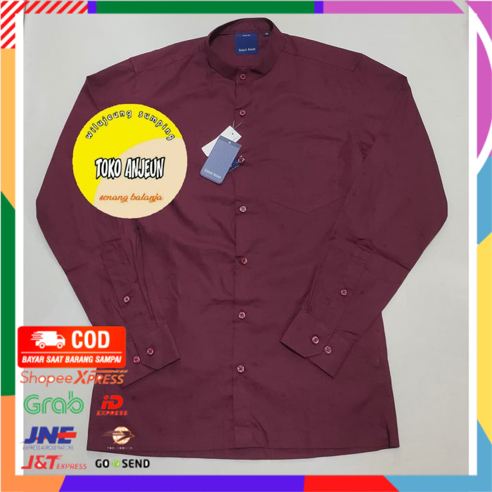 ❤BISA COD❤ Kemeja Koko dewasa (Slim fit) Stanley Adams - B0046 - 15