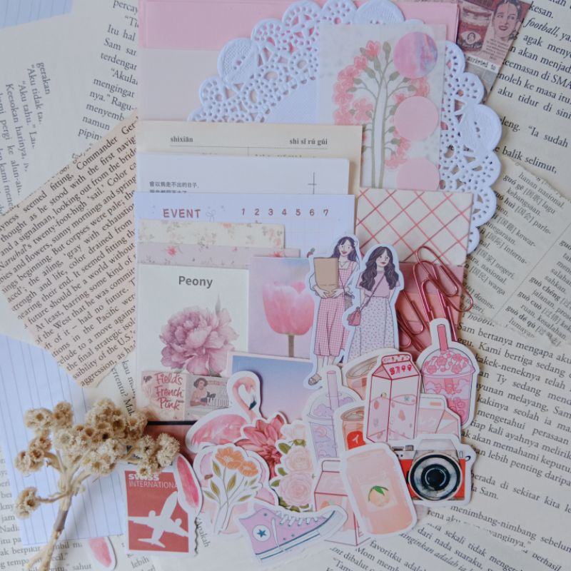 

75++ Journal Kit Pink Theme New