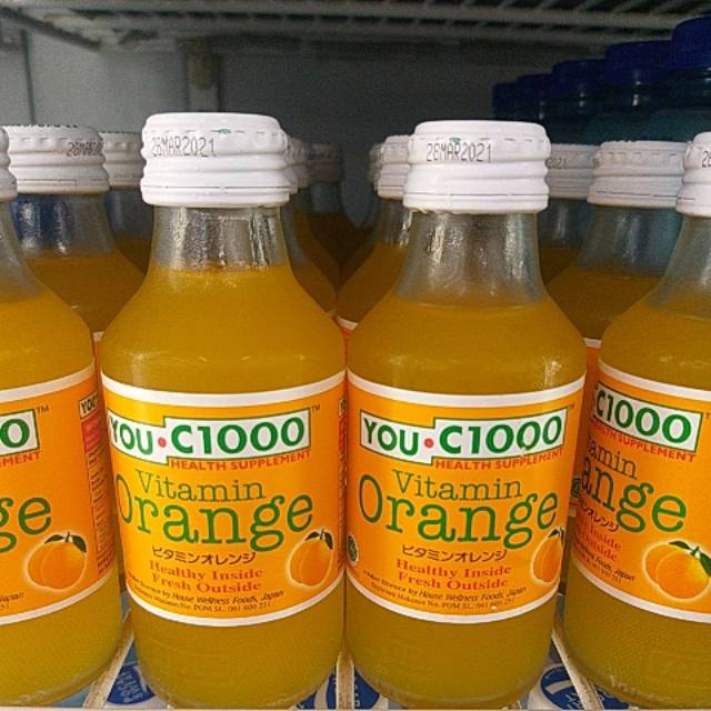 You C1000 Health Drink Vitamin Orange 140ml Mengandung Vitamin C 1000mg Mencegah Corona Shopee Indonesia