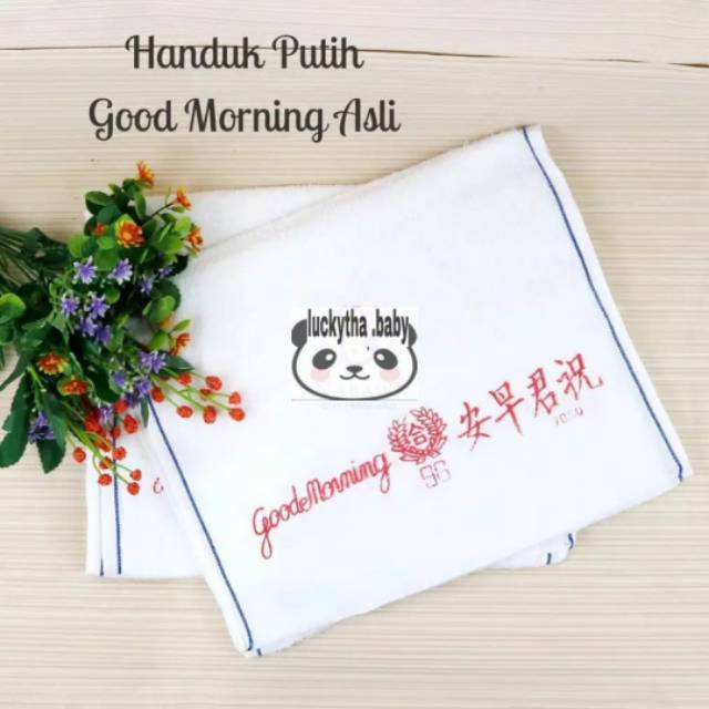 3pcs_ handuk olah raga import good morning / handuk leher good morning / handuk goes import