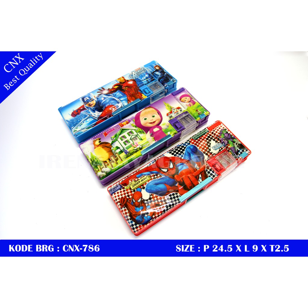 

KOTAK PENSIL PENCIL CASE MAGNET SERUTAN ANAK CEWEK COWOK TOMBOL CNX786