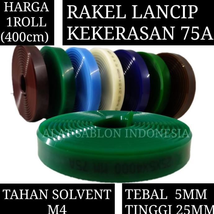 

TERBARUU!! KARET RAKEL SABLON TAHAN SOLVENT LANCIP KOTAK KECIL 5MM 1ROLL PROMO
