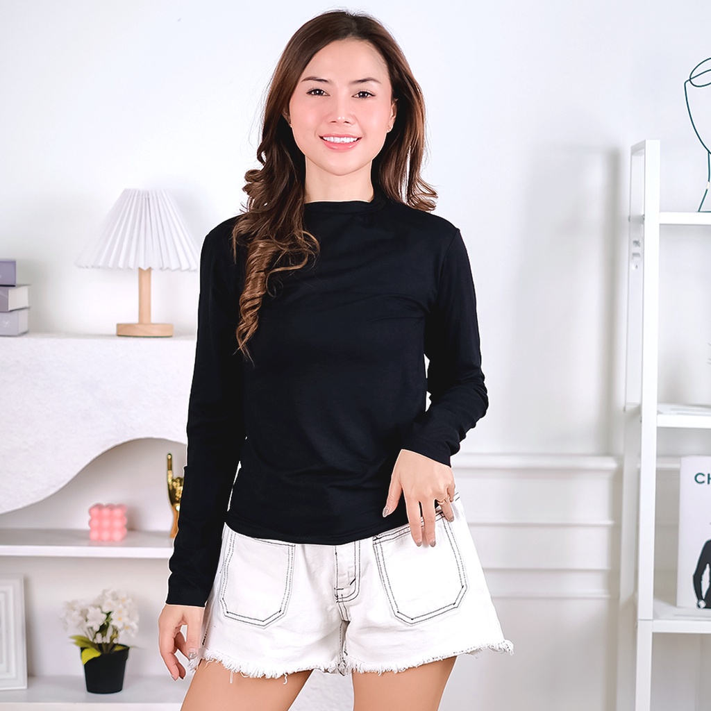 BEFAST - ZEC OOTD Wanita Manset SEMIA / ⭐️ PREMIUM LYCRA ⭐️Manset Lengan Panjang Basic / Manset Daleman Wanita / Manset Lengan Panjang / Manset Polos / Terbaru / Termurah