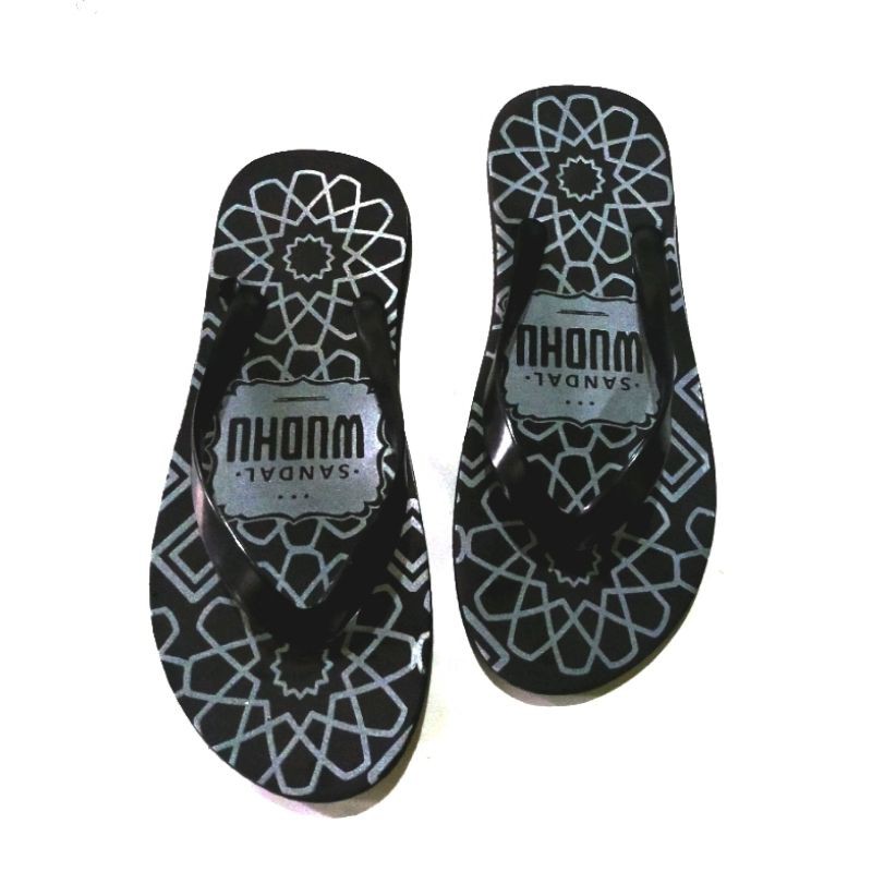 SANDAL JEPIT PRIA MOTIF WUDHU BINTANG