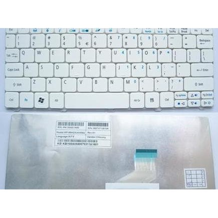 Jual - Keyboard Laptop Netbook Notebook Acer Aspire One Happy PUTIH