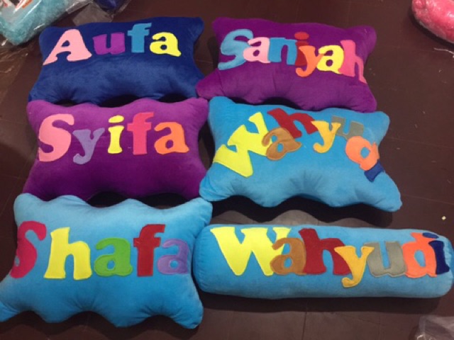 Bizzarpillow Bantal Nama Custom 40x60 BZ273