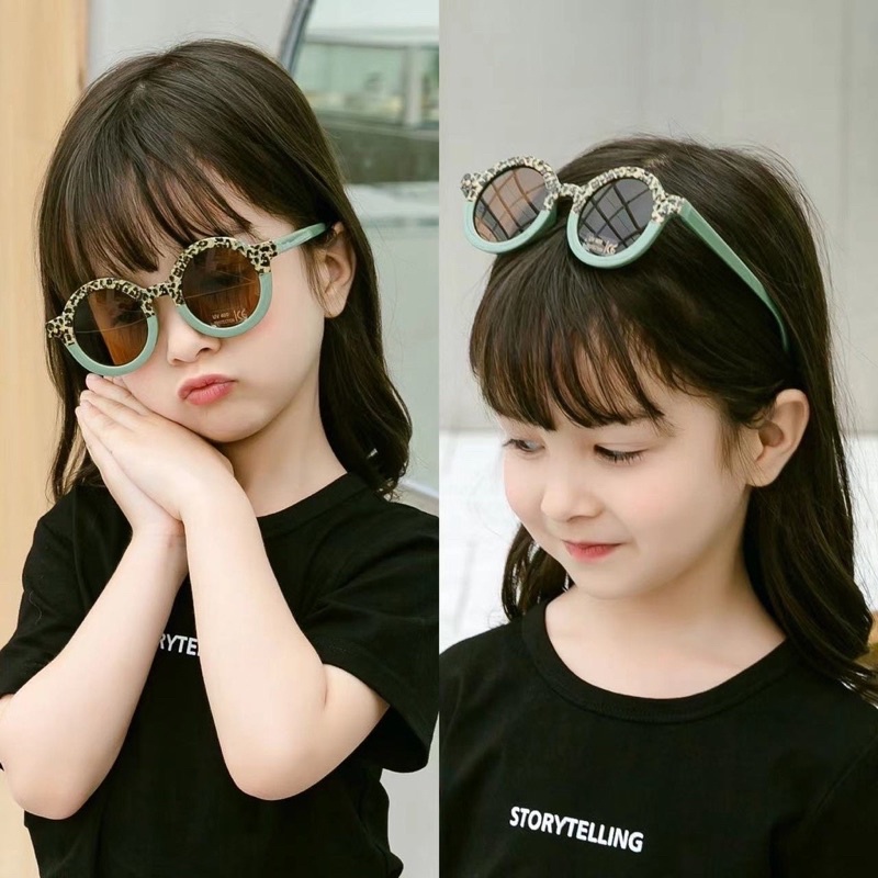 Kacamata Anak Gaya Fashion Anak Sunglasses Anak Bayi Laki Laki Perempuan Kids Baby Balita Anti UV OOTD Anak Kaca Mata Bulat Anak Kekinian