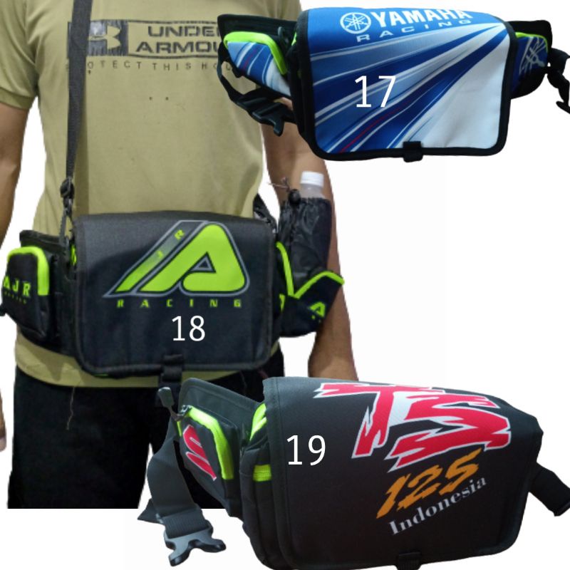 tas selempang pinggang cross trail adventure trabas touring tas mekanik