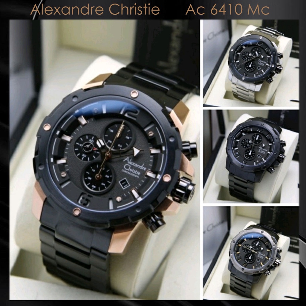 Alexandre Christie Ac 6410 / AC 6473 rantai Jam Tangan Pria, Original