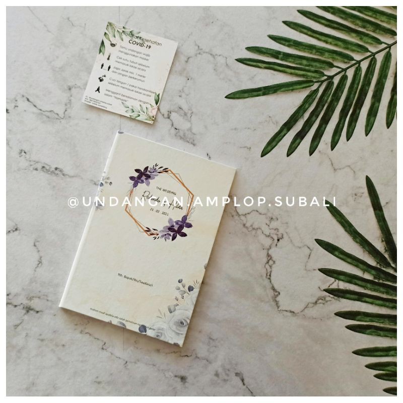 Undangan custom hardcover satuan minimal 15 pcs