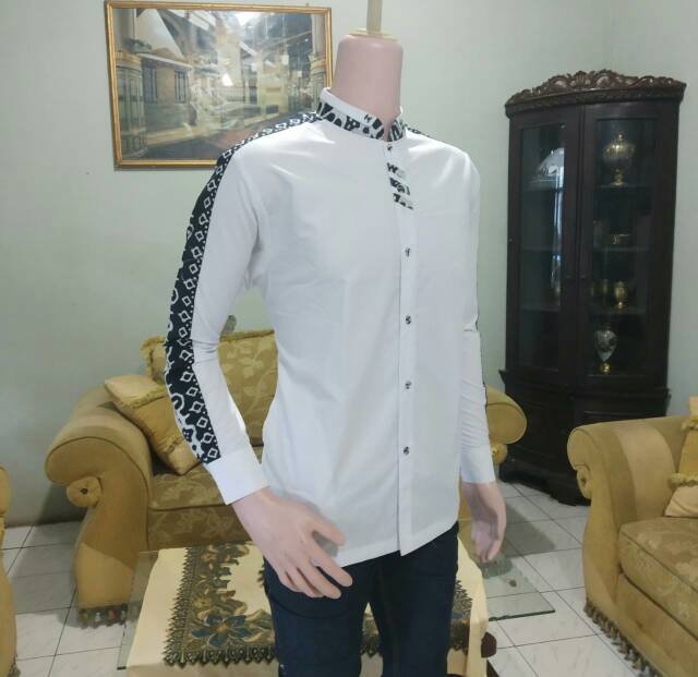 Seragam gus azmi koko hadroh azzahir assakhi/elrumi koko modern pria sholeh grup majelis marawis bbm