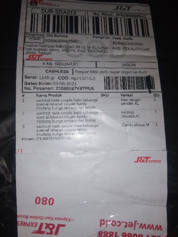 Batik Couple Keluarga Sania Ruffle Ori Ndoro Jowi Dnt Motif Madu Termurah Di