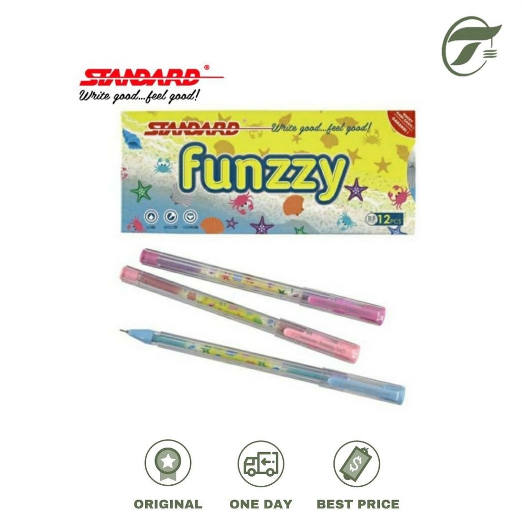 

BALLPEN FUNZZY BEACH 0.5 12PCS/PACK STANDARD (BLACK)