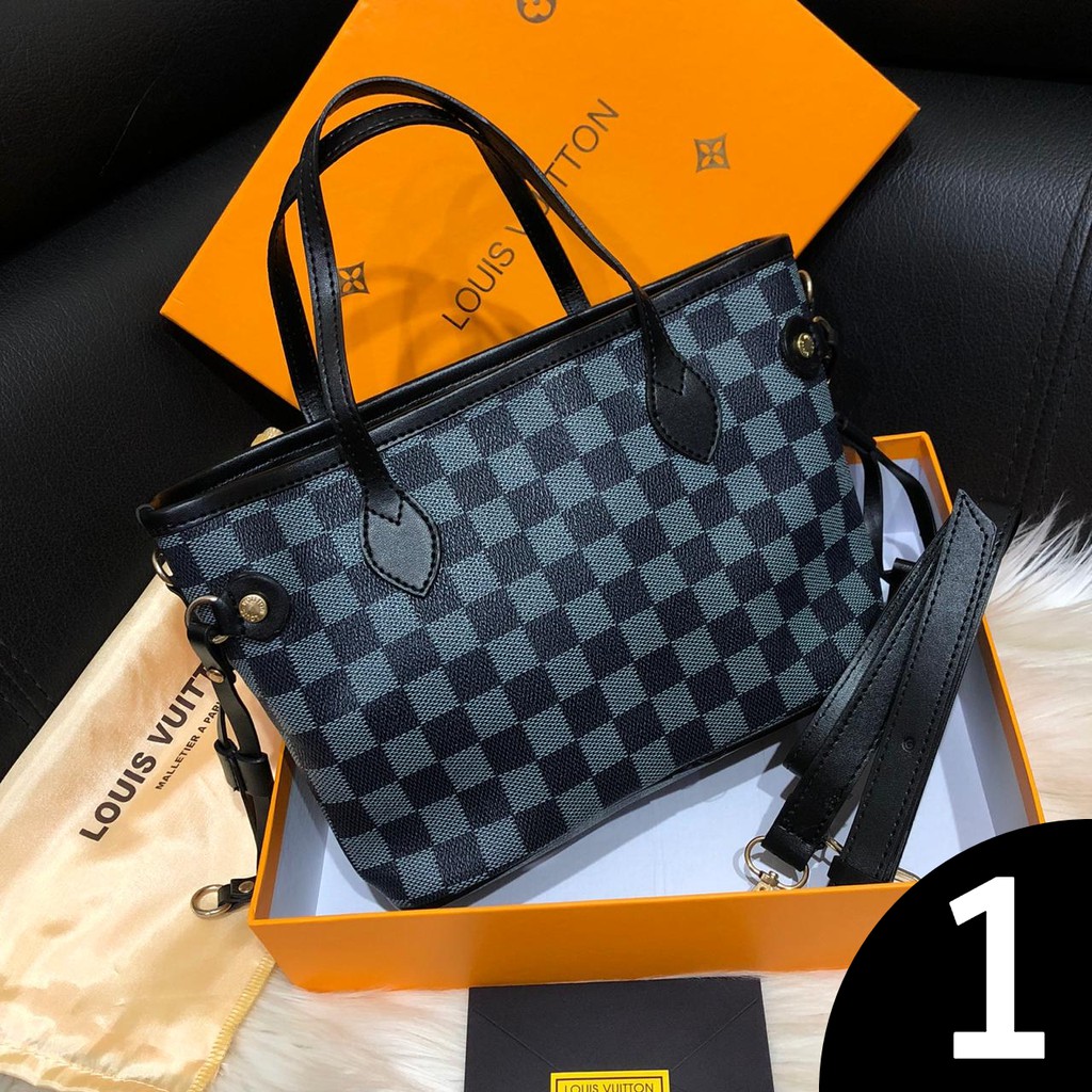 TAS TOP HANDLE LOUIS VUITTON (LV) Neverfull Kualitas Premium dan Best Seller Tas Selempang Wanita