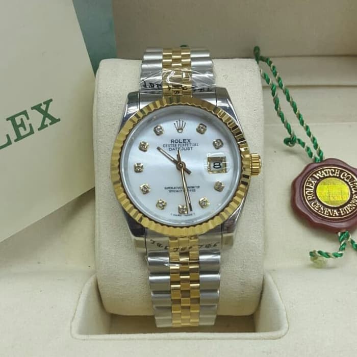 JAM TANGAN ROLEX OYSTER DATEJUST 36MM DIAMOND COMBI GOLD