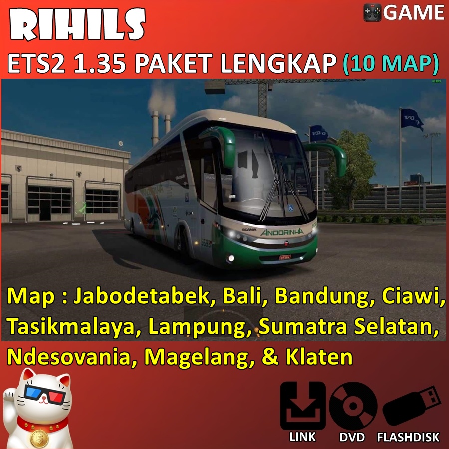 ETS2 1.35 LENGKAP isi 10 Map Game untuk untuk Komputer PC Laptop