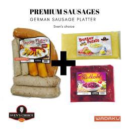 

German Sausage Platter Bundling With Rotrohl & Butter Mashed Potato Special by Svenschoice