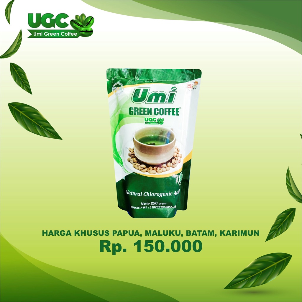 

UGC Umi Green Coffee - 1 Bungkus Area PAPUA, MALUKU, BATAM, KARIMUN