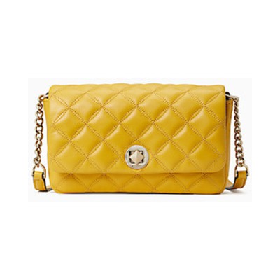 tas kate spade natalia flap crossbody golden yarrow