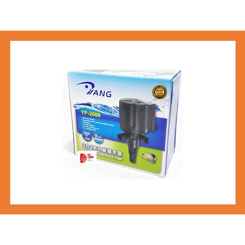 Vina Aquatic Power Head Water Pump Mesin Celup Aquarium Yang Yp-2600 yp2600 yp 2600