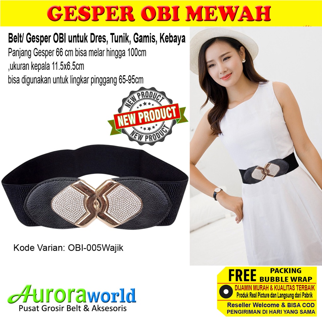 AURORAWORLD Belt fashion cewek Gesper perempuan model  OBI Ikat Pinggang Wanita Sabuk Mewah Korea untuk Dress Tunik Gaun Terbaru bisa COD