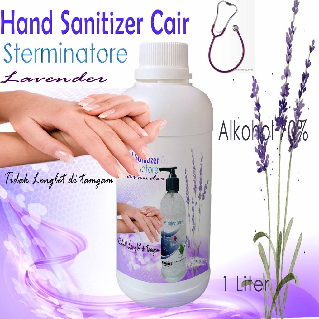 hand sanitizer cair gel | hand sanitizer 1 liter | hand sanitizer 500ml varian lavender(OC)