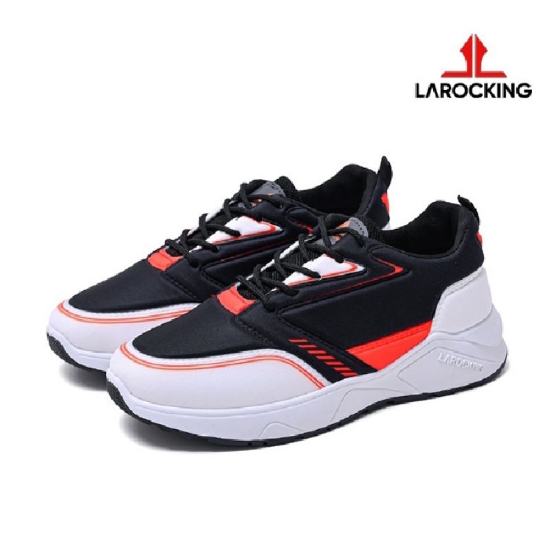 Sepatu Sneakers - Larocking Raptor Hitam Merah