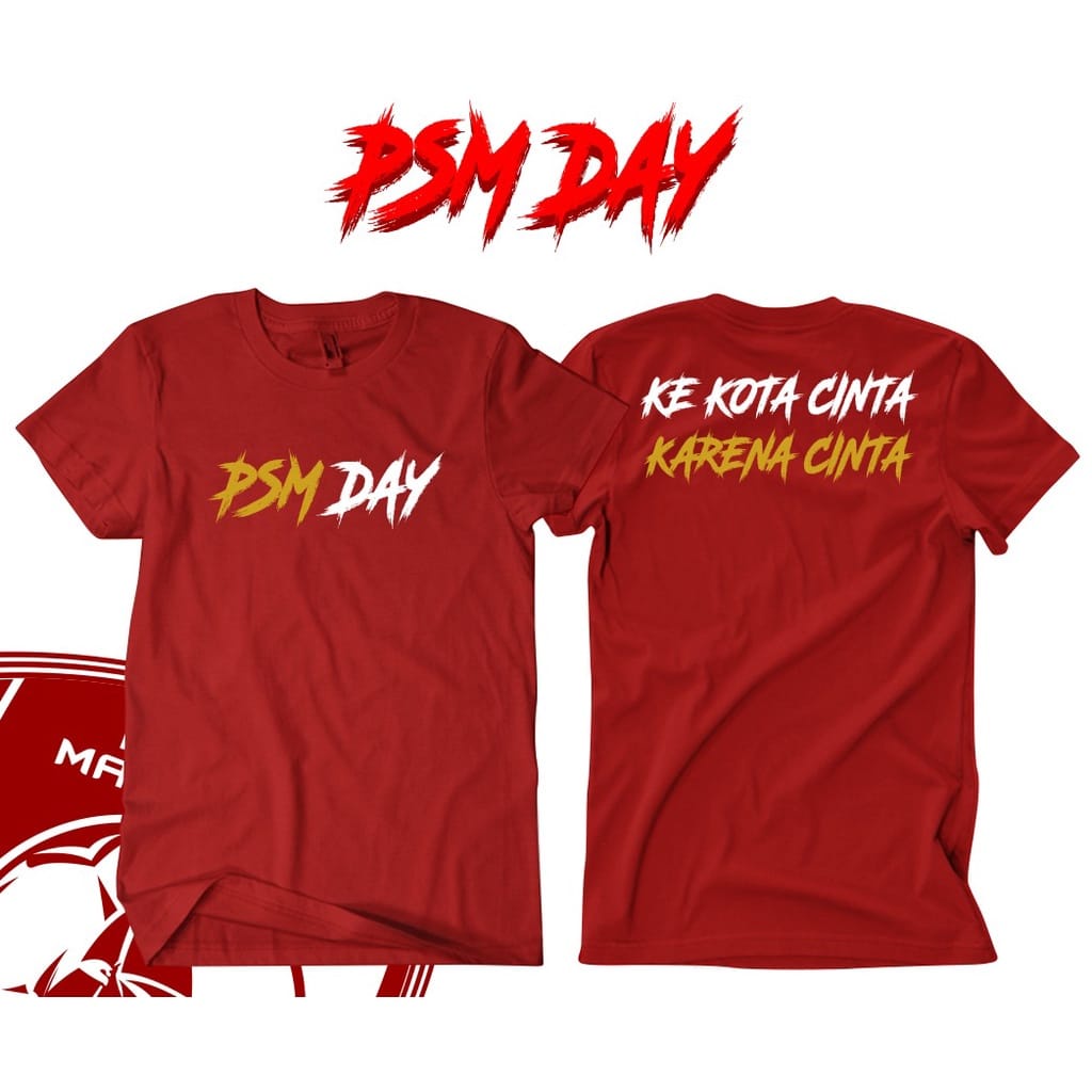 kaos psm makassar kaos bola psm makassar kaos suporter psm makassar/kode psm day