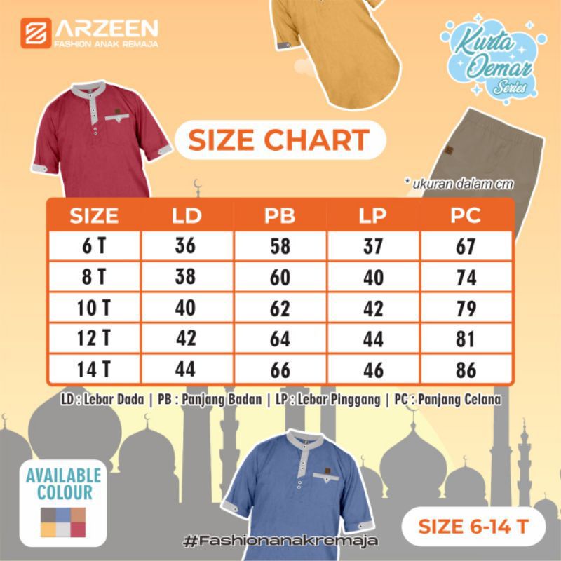 Afsheenastore Koko oemar By Arzeen / Koko Anak 6-14T