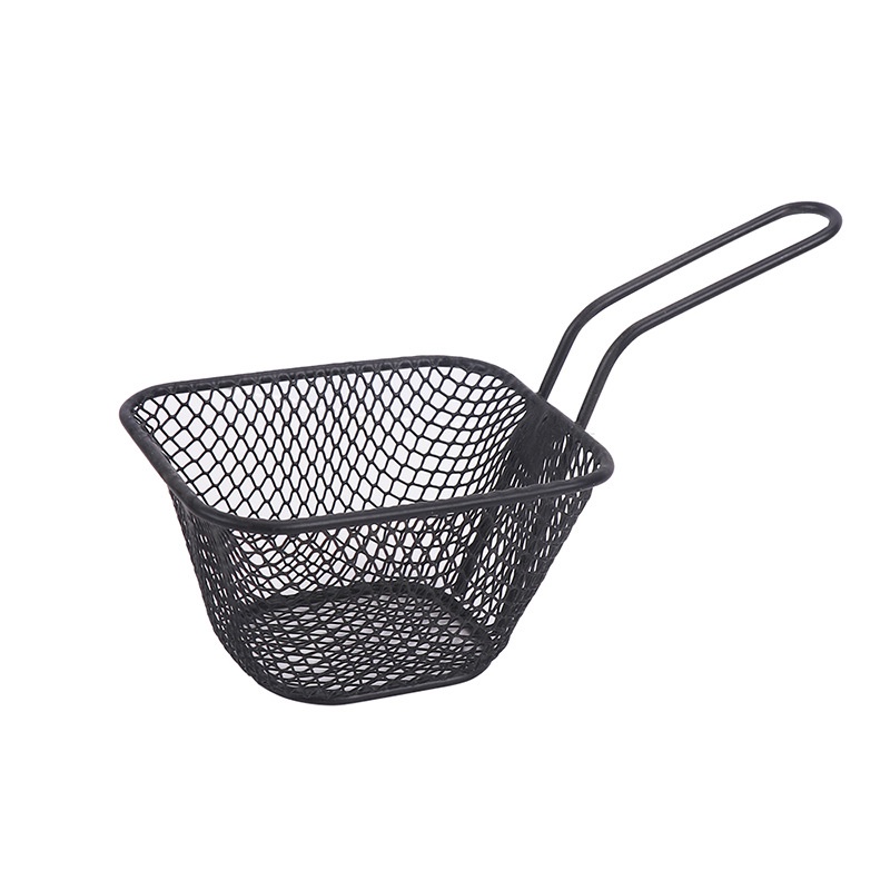 Fried Basket Potato Chips Storage Stainless Steel / Wadah Kentang Goreng Cemilan Kafe