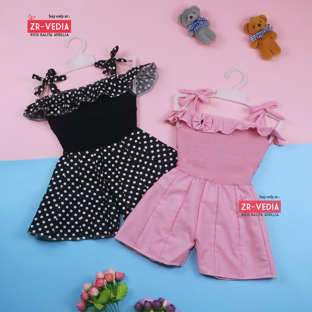 Jumpsuit Sweety uk Bayi 3-12 Bulan / Baju Anak Perempuan Adem Born Import Overall Kensi Baby Cewek