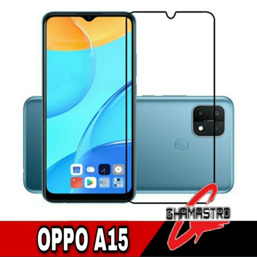 TEMPERED GLASS FULL LEM OPPO A15 NEW 2020 - BC