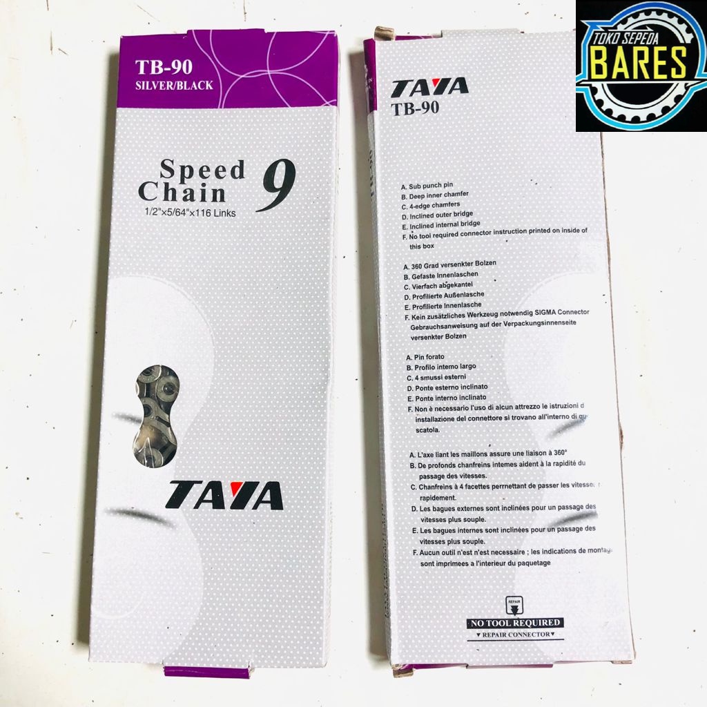 Rantai Sepeda Taya TB-90 116L 9 Speed / TB101 114L 10 Speed