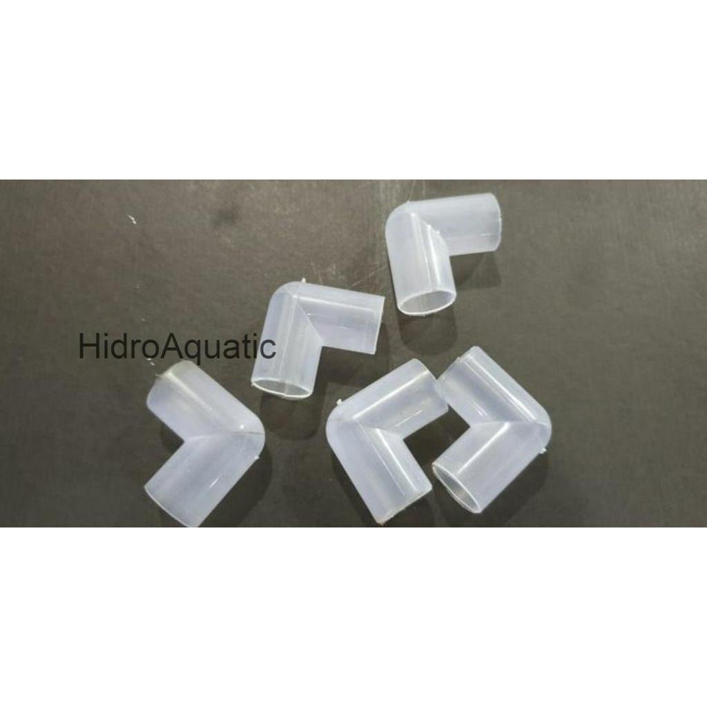 Keni L pipa aquarium ISI 5 / sambungan Pipa L Aquarium / KNEE PIPA