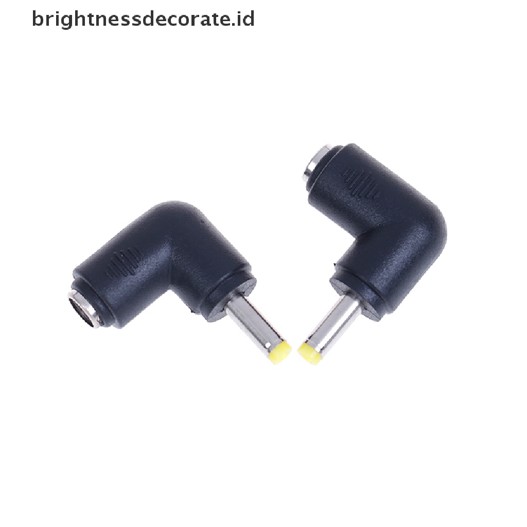 2pcs Adapter Konektor Dc Power 5.5x2.1mm Female Ke 5.5x2.5mm Male Kanan