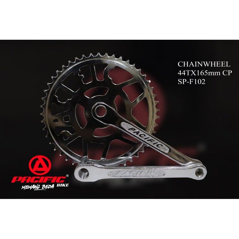 Gear Gir Crank Set Sepeda Jengki Onthel 44T PACIFIC | High Quality