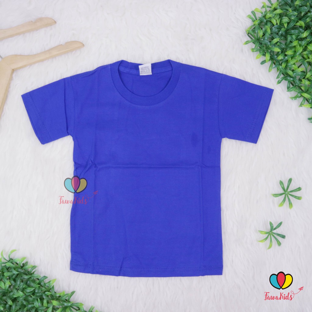 Kaos Polos Anak 2-10 tahun / Baju Anak Laki Perempuan Baju Murah Atasan Lengan Shirt Pendek Grosir