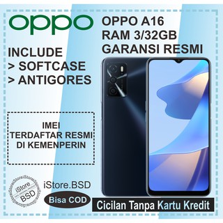 OPPO A16 RAM 3/32GB | 13MP TRIPLE CAMERA | FINGERPRINT | 5000mAh