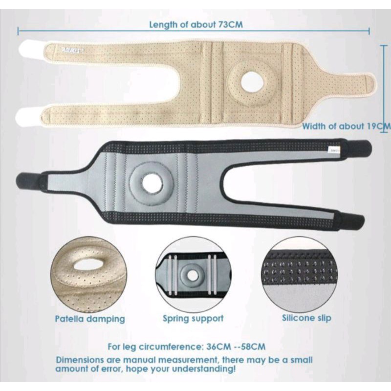 aolikes penyangga lutut / deker lutut aolikes / pelindung lutut olahraga / knee support / deker mencegah cidera lutut