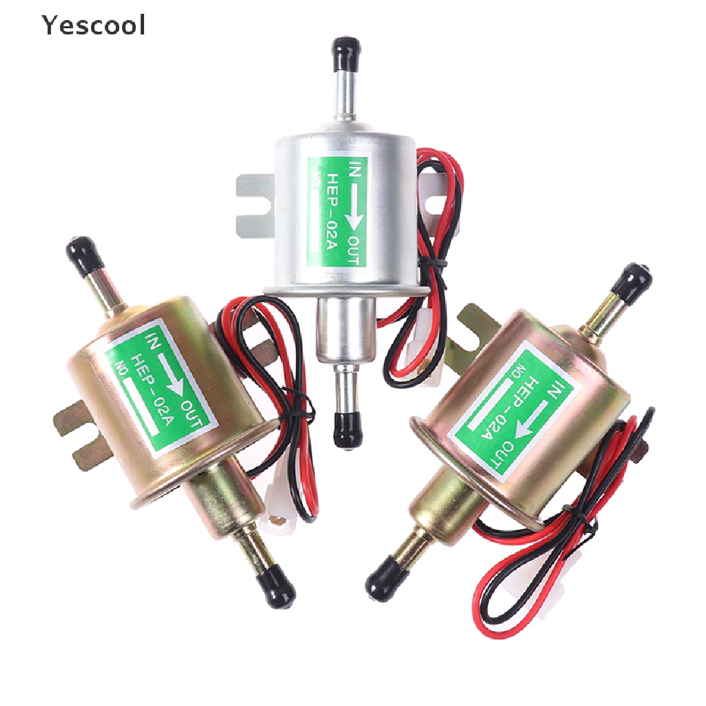 Yescool HEP-02A 12V 24V Pompa Bensin Diesel Elektrik Universal Untuk Motor