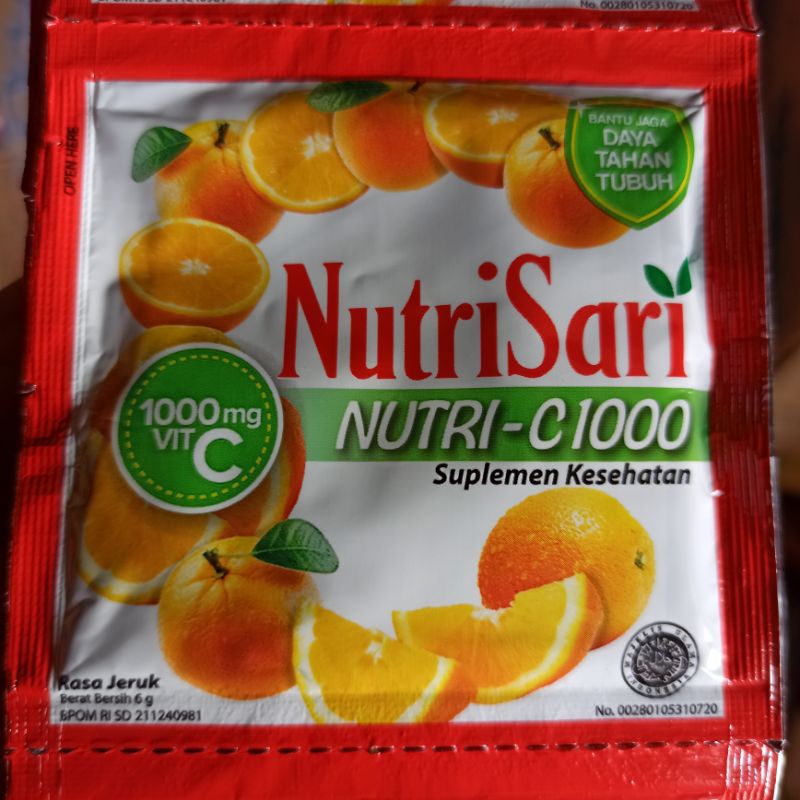 

Minuman Nutrisari Nutri C1000 Rasa Jeruk 6 Gram