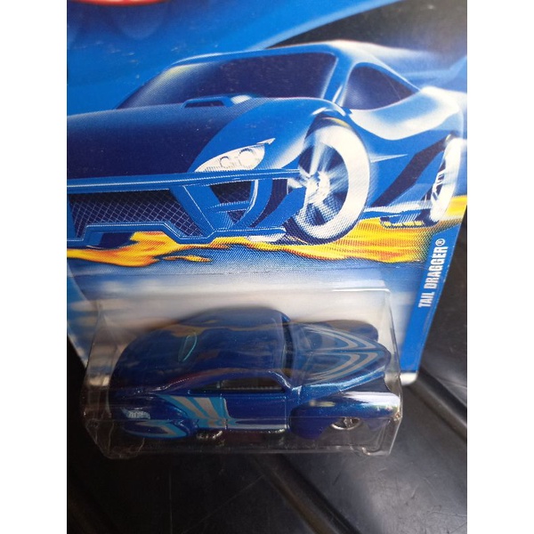 hotwheels TAIL DRAGGER biru HW BLUE CARD COLLECTOR NO 239