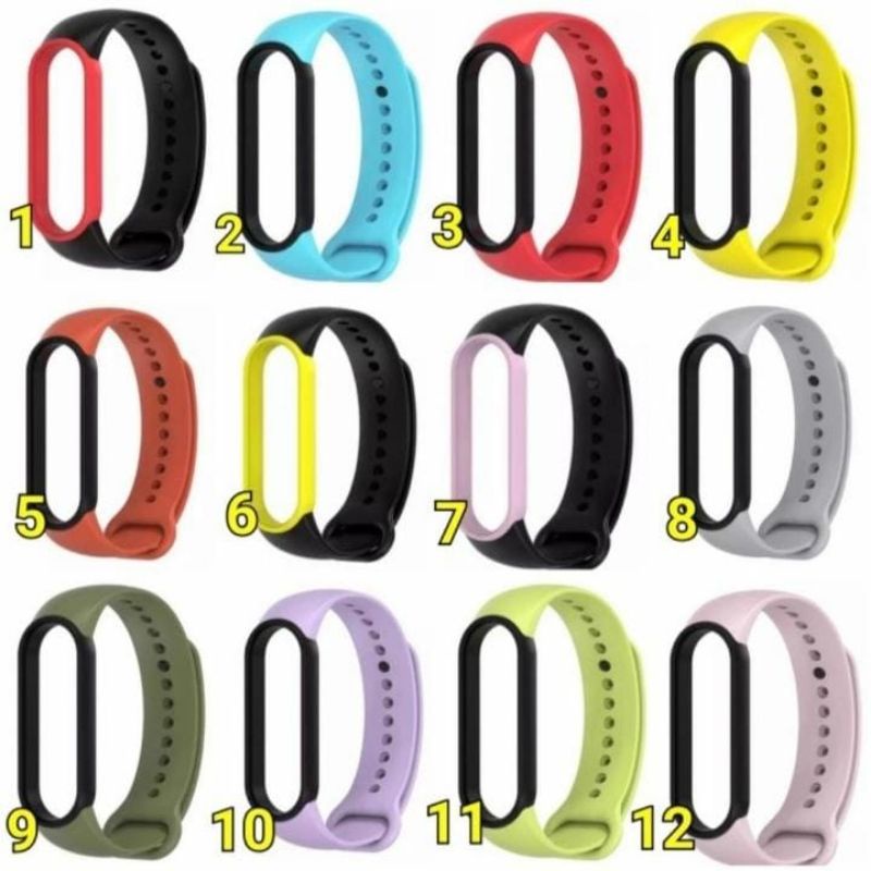 Strap MiBand 5 / 6 Strap Silcone Tali Penganti xiaomi mi band 5 / 6 MIJOBS