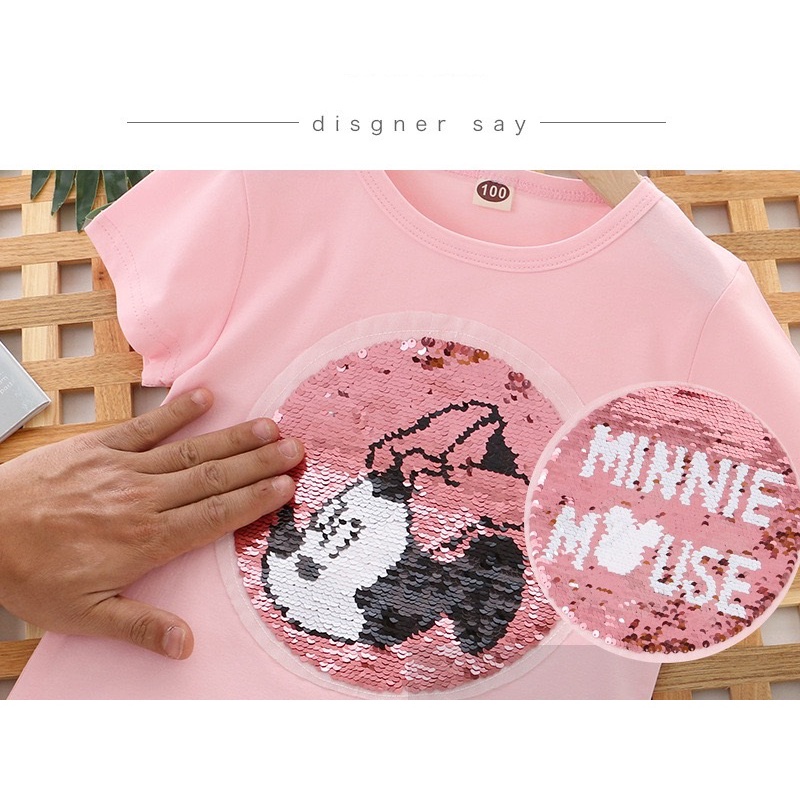 BAJU KAOS ANAK PEREMPUAN &amp; LAKI-LAKI T-SHIRT SUMMER KOREAN STYLE BLINK SD