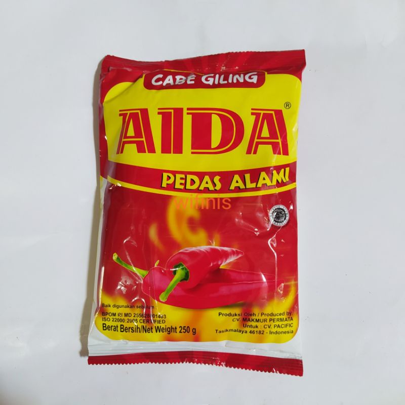 

Cabe Giling Cabe Bubuk Aida 500g, 250g TERMURAH