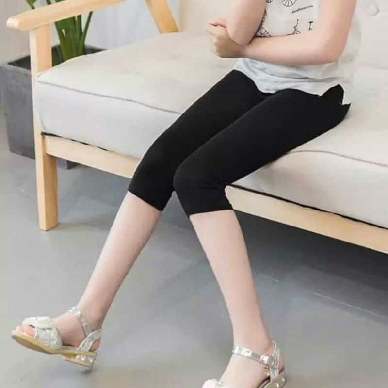 Legging Standar 7/8 bahan spandex / Legging Standar Bawah Lutut