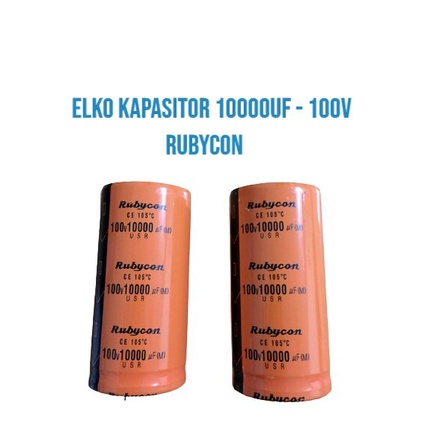 Elko Capacitor ORIGINAL RUBYCON 10000uF 100V