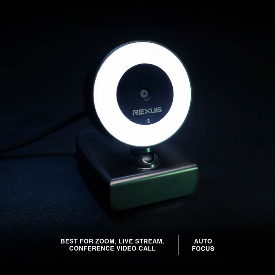 Rexus Webcam Stream Alva 2 ll SW-RX03 With Mic + Ring Light